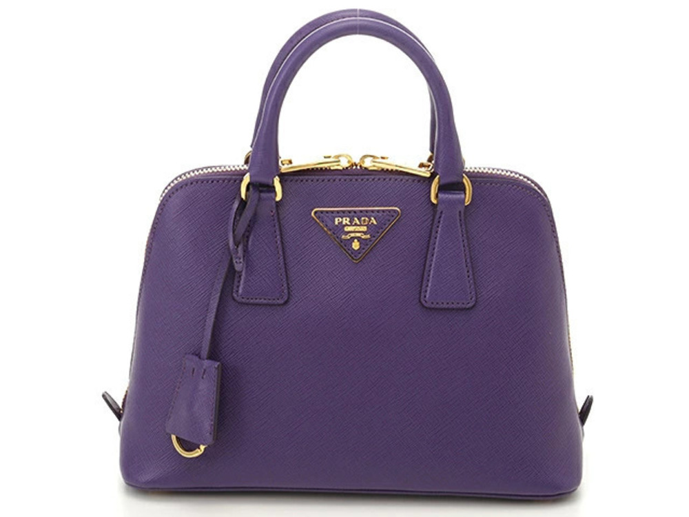 Prada Bag Shoulder Saffiano Purple